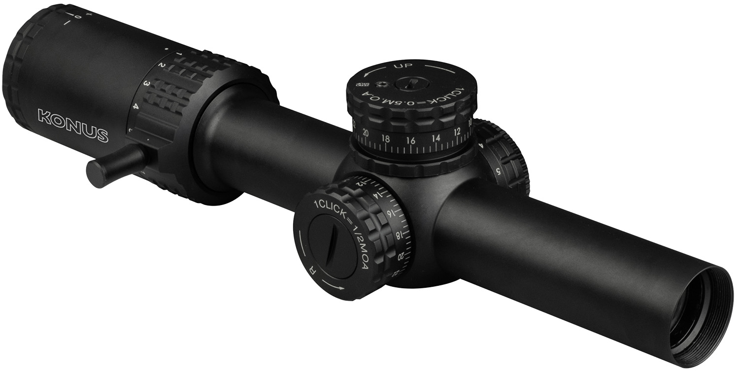 Konus 7193 Sultan 1-10×24 30mm Tube Illuminated Engraved Ballistic Circle Reticle