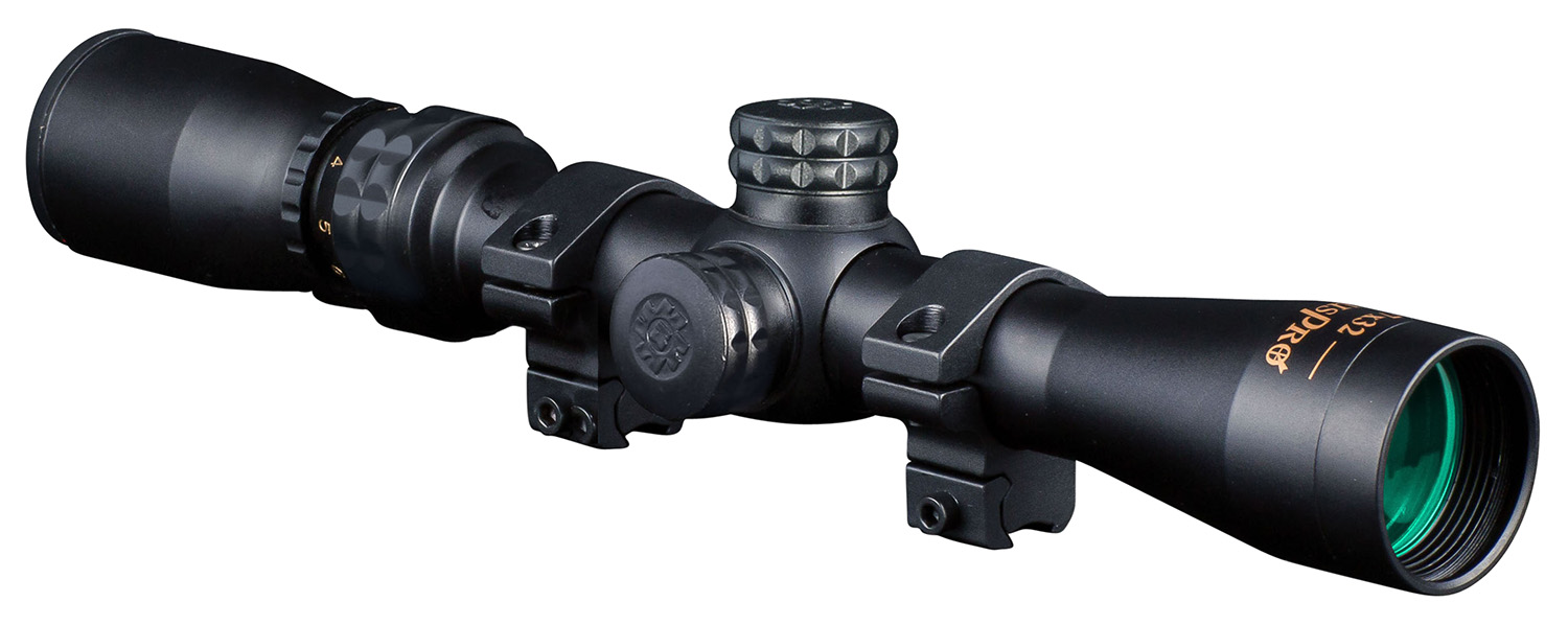 Konus 7260 KonusPro Matte Black 2-7x32mm 1″ Tube Engraved 30/30 Duplex Reticle Includes Mounting Rings