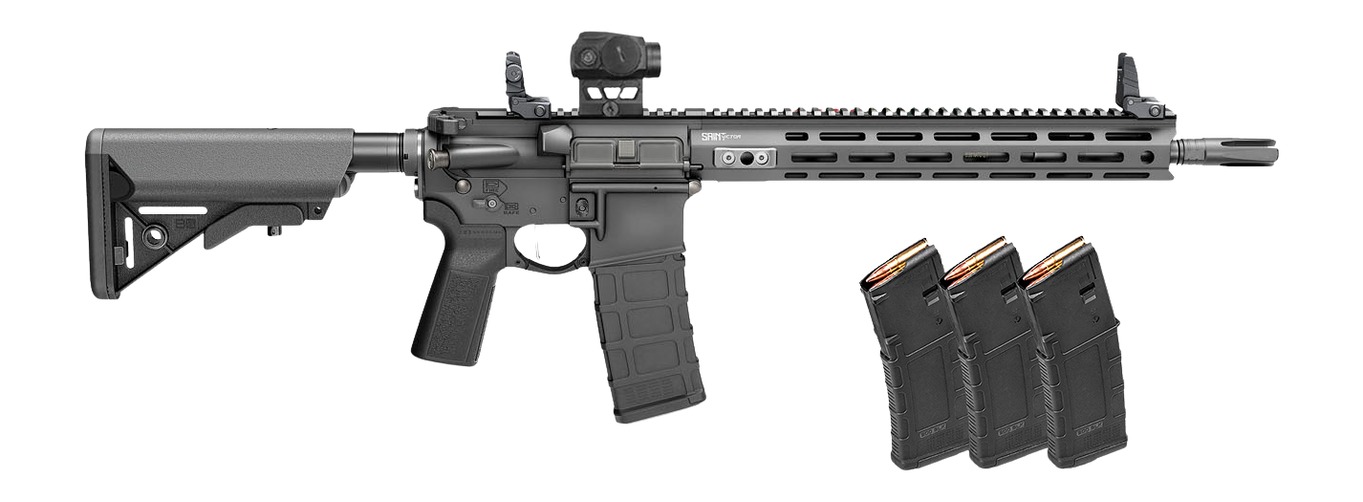 Springfield Armory STV914556BLCV2B5PAC SAINT Victor V2 Gear Pac 5.56 NATO 10+1 14″ Black Melonite Barrel, Black Hardcoat Anodize Aluminum Receiver w/Picatinny Rail, M-LOK Handguard, B5 Enhanced Sopmod