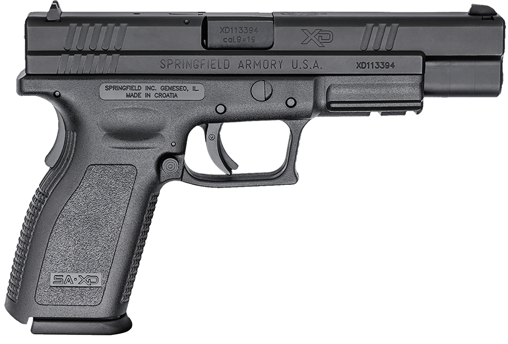 Springfield Armory XD9401 XD Tactical *CA Compliant 9mm Luger 10+1, 5″ Black Melonite Steel Barrel, Black Melonite Long/Serrated Steel Slide, Black Polymer Frame w/Picatinny Rail