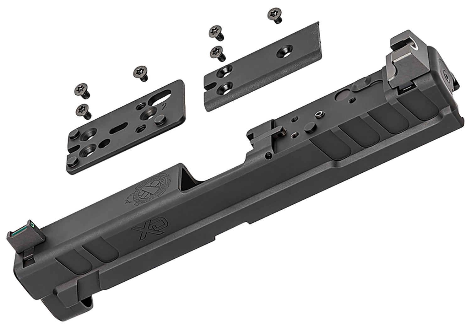Springfield Armory XD4901 XD OSP 9mm Black Steel for Springfield XD with Optics Cut, Suppressor Height Night Sights, Includes Cover Plates