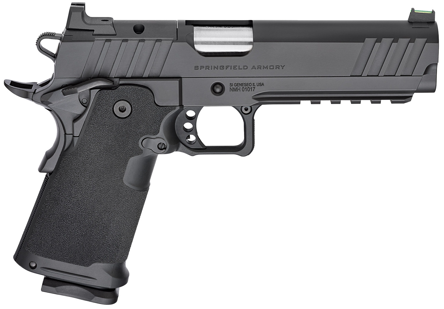 Springfield Armory PH9119AOSLC 1911 DS Prodigy 9mm 10+1 5″ Black Cerakote Optic Ready/Serrated Carbon Steel Slide Black Cerakote Polymer Grip Ambidextrous