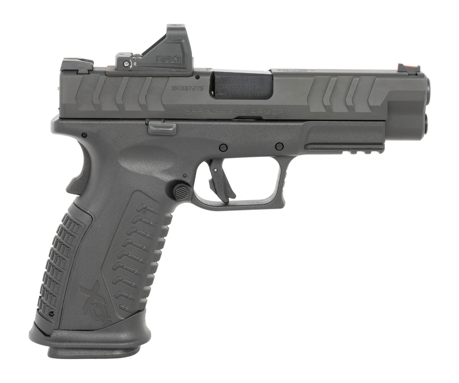 Springfield Armory XDME94510BHCOSPPAC XD-M Elite OSP Gear Pac Full Size 10mm Auto, 16+1 4.50″ Black Melonite Match Grade Barrel & Optic Ready/Serrated Steel Slide, Black Polymer Frame w/Picatinny Rail