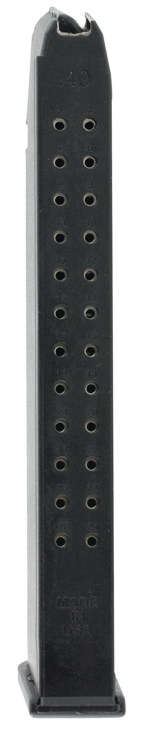 ProMag GLKA13 Standard 25rd 40 S&W Compatible w/Glock 22/23/27 Black DuPont Zytel Polymer