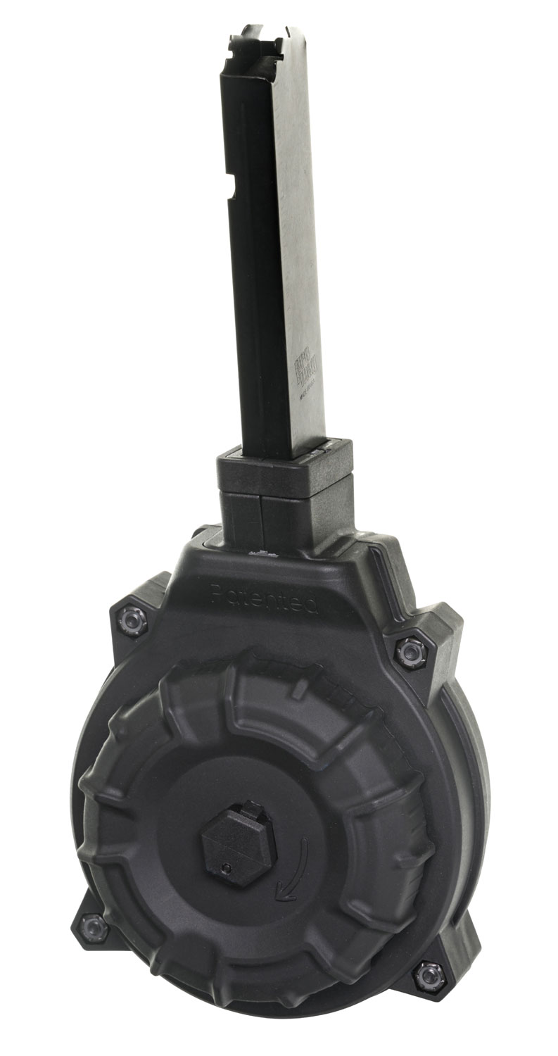 ProMag DRMA18 Standard 40rd Drum 45 ACP Fits Hi-Point 4595TS Carbine Black DuPont Zytel Polymer