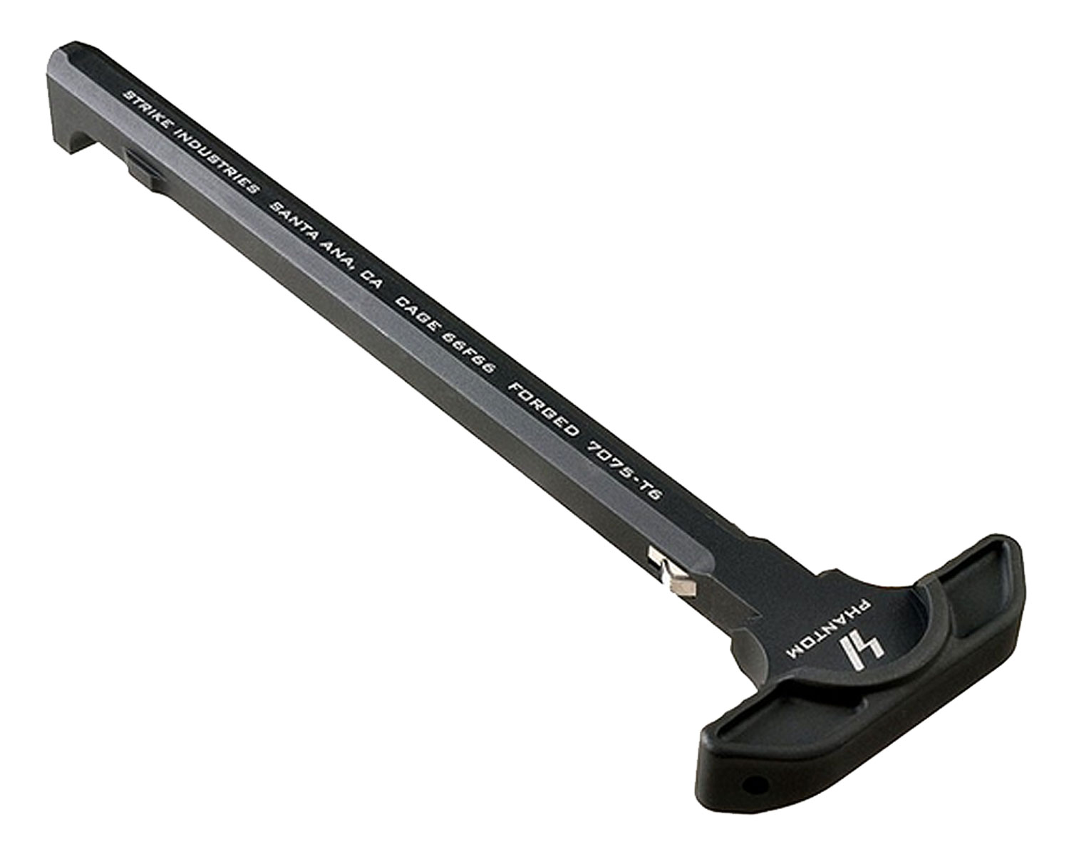 Strike Industries ARSLCHBK Latchless Charging Handle AR-15 Black Anodized Aluminum