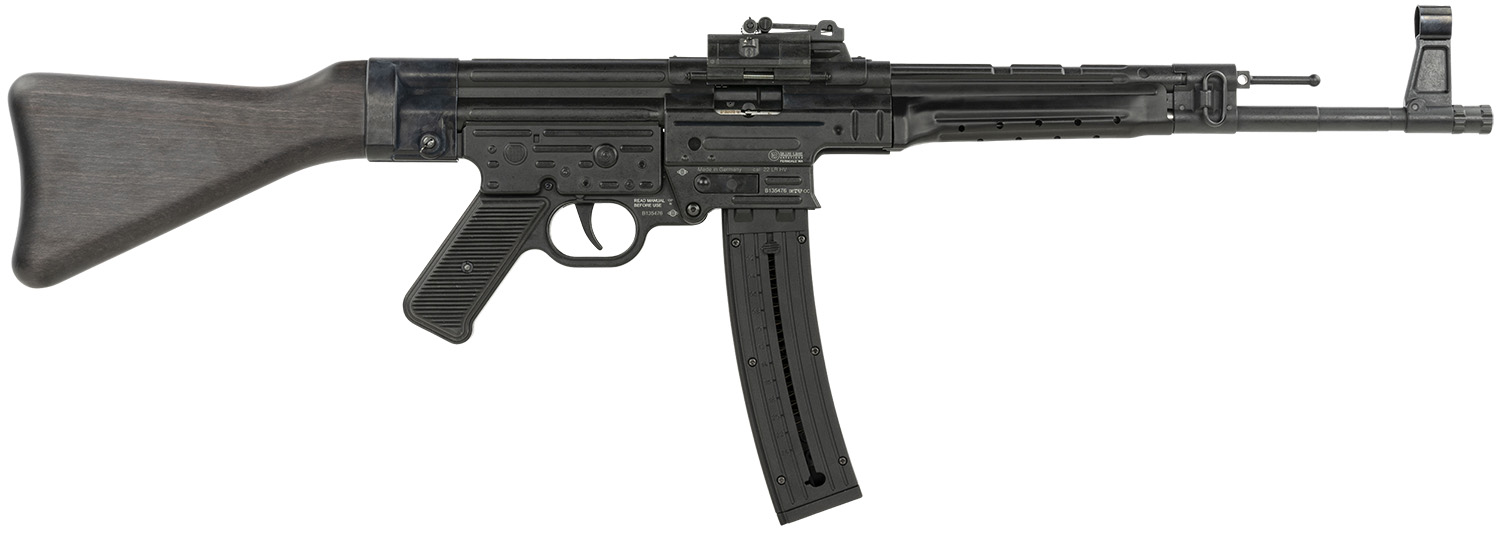 Mauser Rimfire 4440018 STG-44 Full Size 22 LR 25+1 16.50″ Black Steel Barrel, Black Steel Receiver, Black Wood Fixed Stock