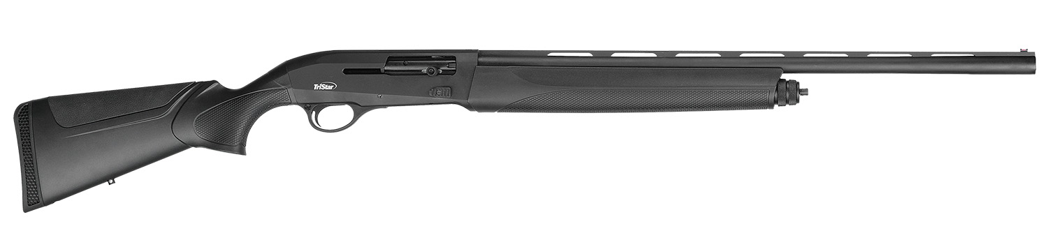 TriStar 20226 Raptor II Youth 20 Gauge Semi-Auto 3″ 5+1 24″ Black Vent Rib Steel Barrel & Receiver, Fixed Black Synthetic Stock