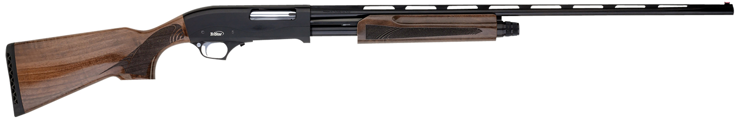 TriStar 23143 Cobra III Compact 410 Gauge Pump 3″ 5+1 24″ Black Vent Rib Barrel, Black Steel Receiver, Fixed Walnut Stock, Beretta/Benelli Choke Tubes, Right Hand