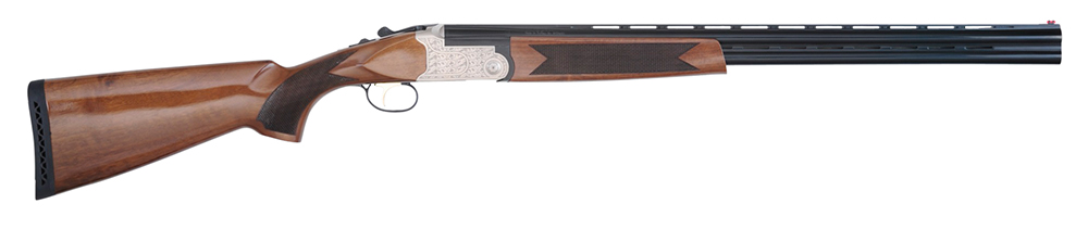 TriStar 30206 Setter S/T Full Size 20 Gauge Break Open 3″ 2rd 26″ Black Vent Rib Barrel, Engraved Silver Steel Receiver, Fixed Turkish Walnut Stock, Beretta/Benelli Chokes, Right Hand