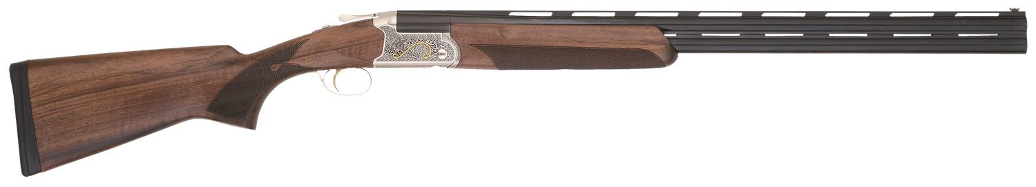 TriStar 33136 Trinity II Full Size 28 Gauge Break Open 3″ 2rd 28″ Black Over/Under Vent Rib Barrel, Acid Etched w/24K Gold Inlay Stainless Steel Receiver, Fixed Turkish Walnut Stock, Right Hand