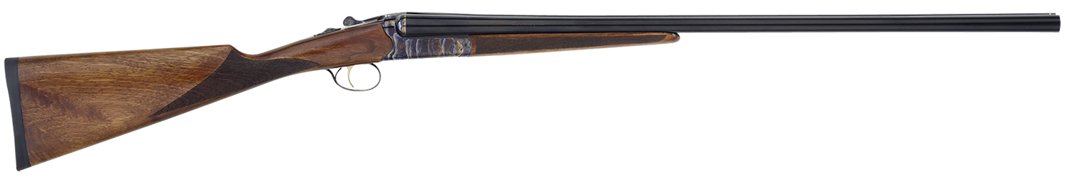 TriStar 38016 Bristol SxS Full Size 16 Gauge Break Open 2.75″ 2rd 28″ Blued Side By Side Barrel, Color Case Hardened Steel Receiver, English Style Oiled Turkish Walnut Stock, Right Hand