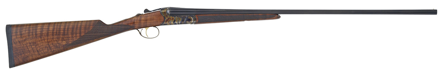 TriStar 38020 Bristol SxS Full Size 20 Gauge Break Open 3″ 2rd 28″ Blued Side By Side Barrel, Color Case Hardened Steel Receiver, English Style Oiled Turkish Walnut Stock, Right Hand