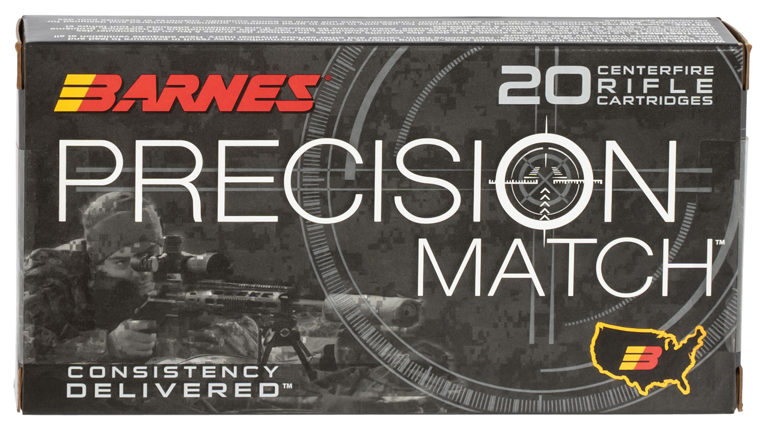 Barnes Bullets 30166 Precision Match 6.5Creedmoor 140gr Open Tip Match Boat Tail 20 Per Box/10 Case