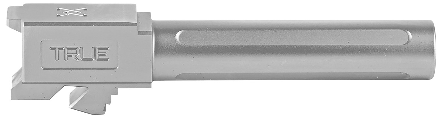 True Precision Inc TPG19BX Glock 9mm Luger 4″ Fluted Satin Stainless Steel, Fits Glock 45/19X/19 Gen1-5