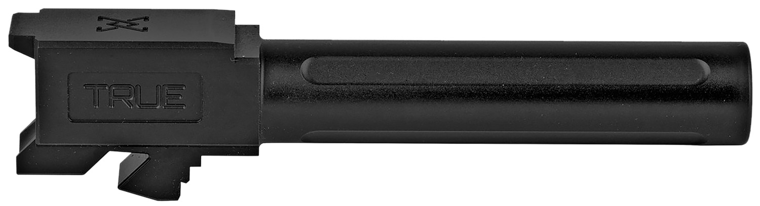 True Precision Inc TPG19BXBL Glock 9mm Luger 4″ Fluted Black Nitride Stainless Steel, Fits Glock 45/19X/19 Gen1-5