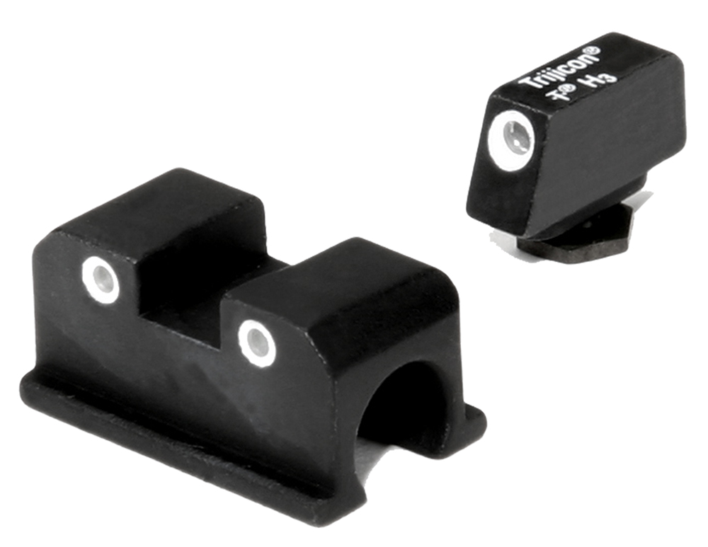 Trijicon 600505 Bright & Tough Night Sights Green/Tritium White Outline Front Sight-Green/Tritium White Outline Rear Sight Walther Arms P99/PPQ/PPQ M2
