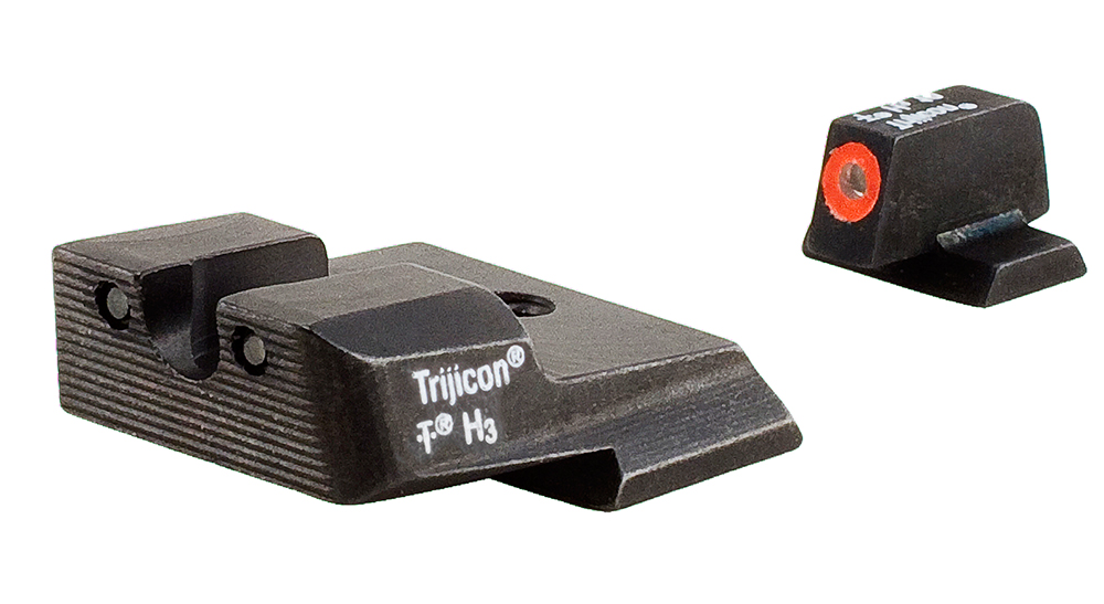 Trijicon 600556 HD Night Sights  Green/Tritium Orange Outline Front Sight-Green Tritium Black Outline Rear Sight Smith & Wesson M&P/M&P M2.0