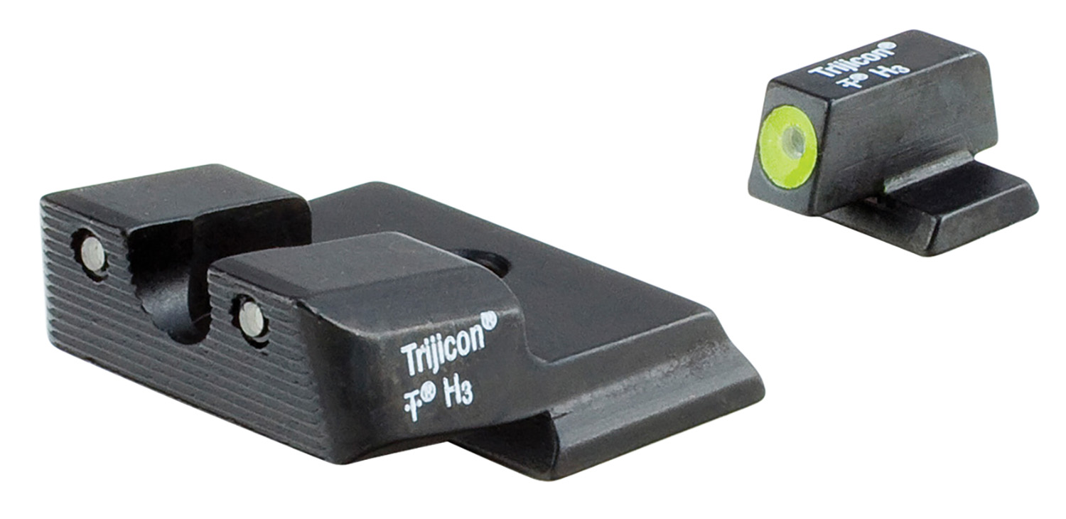 Trijicon 600721 HD Night Sights  Green/Tritium Yellow Outline Front Sight-Green Tritium Black Outline Rear Sight Smith & Wesson M&P Shield/M&P Shield Plus