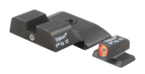 Trijicon 600722 HD Night Sights Green/Tritium Orange Outline Front Sight-Green Tritium Black Outline Rear Sight Smith & Wesson M&P Shield/M&P Shield Plus