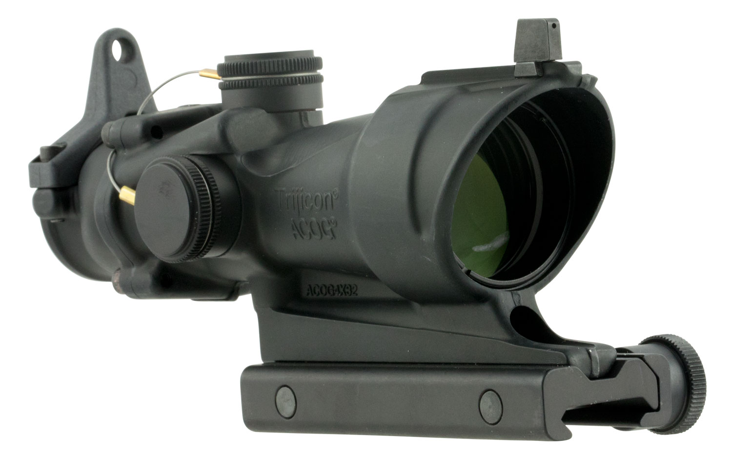 Trijicon 100091 ACOG Black Hardcoat Anodized 4x32mm Illuminated Amber Crosshair 223 Reticle