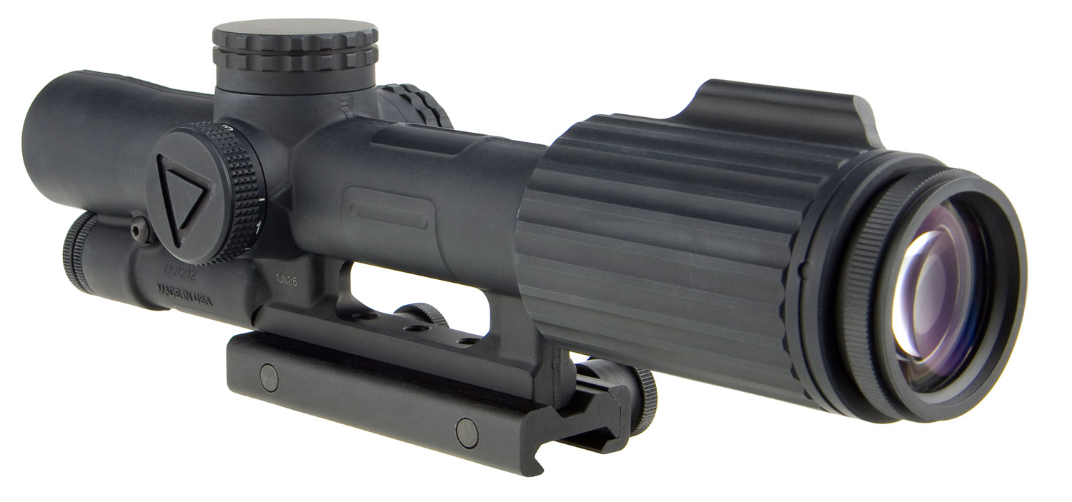 Trijicon 1600005 VCOG Black Hardcoat Anodized 1-6x 24mm LED Illuminated Red Horseshoe Dot w/Crosshair 308 175gr Reticle