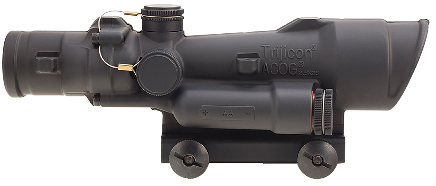 Trijicon 100496 ACOG OD Green 3.5x, 35mm 30mm-35mm Tube Illuminated Green LED Crosshair .223/5.56 BDC Reticle