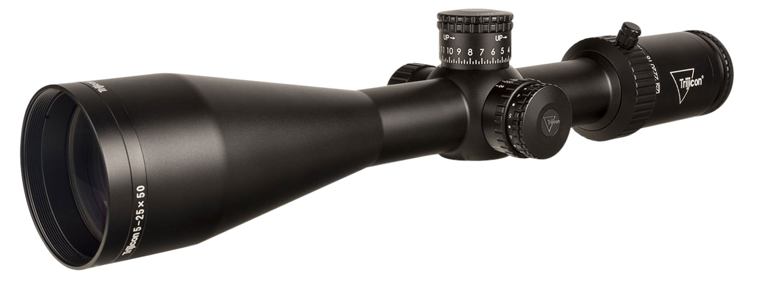 Trijicon 3000010 Tenmile HX Satin Black 5-25x50mm 30mm Tube LED Illuminated Red MOA Center Dot Reticle
