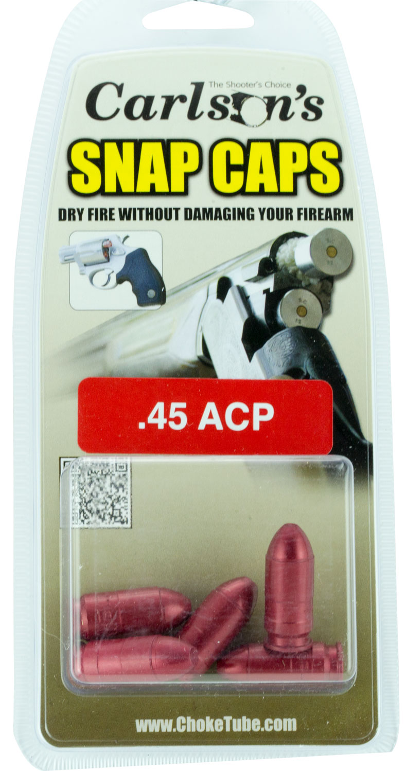 Carlson’s Choke Tubes 00062 Snap Cap Pistol 45ACP 5Pack