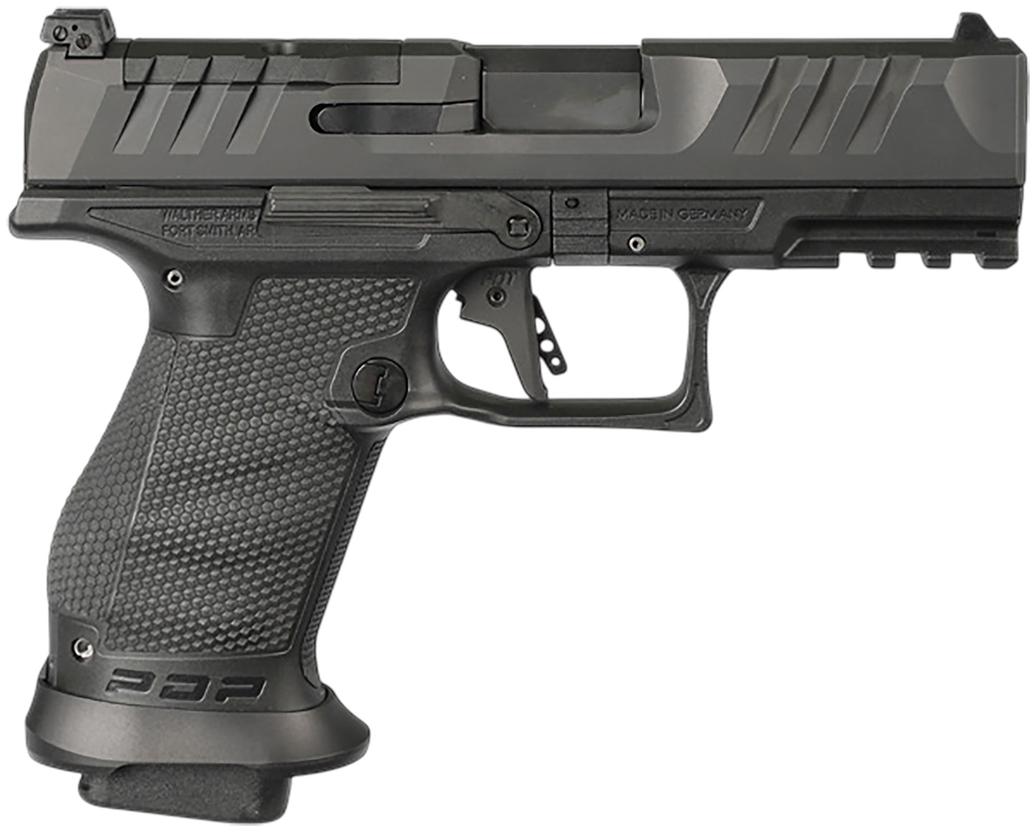 Walther Arms PDP Pro E Compact Frame 9mm Luger 10+1 4″ Optic Ready/Serrated Slide