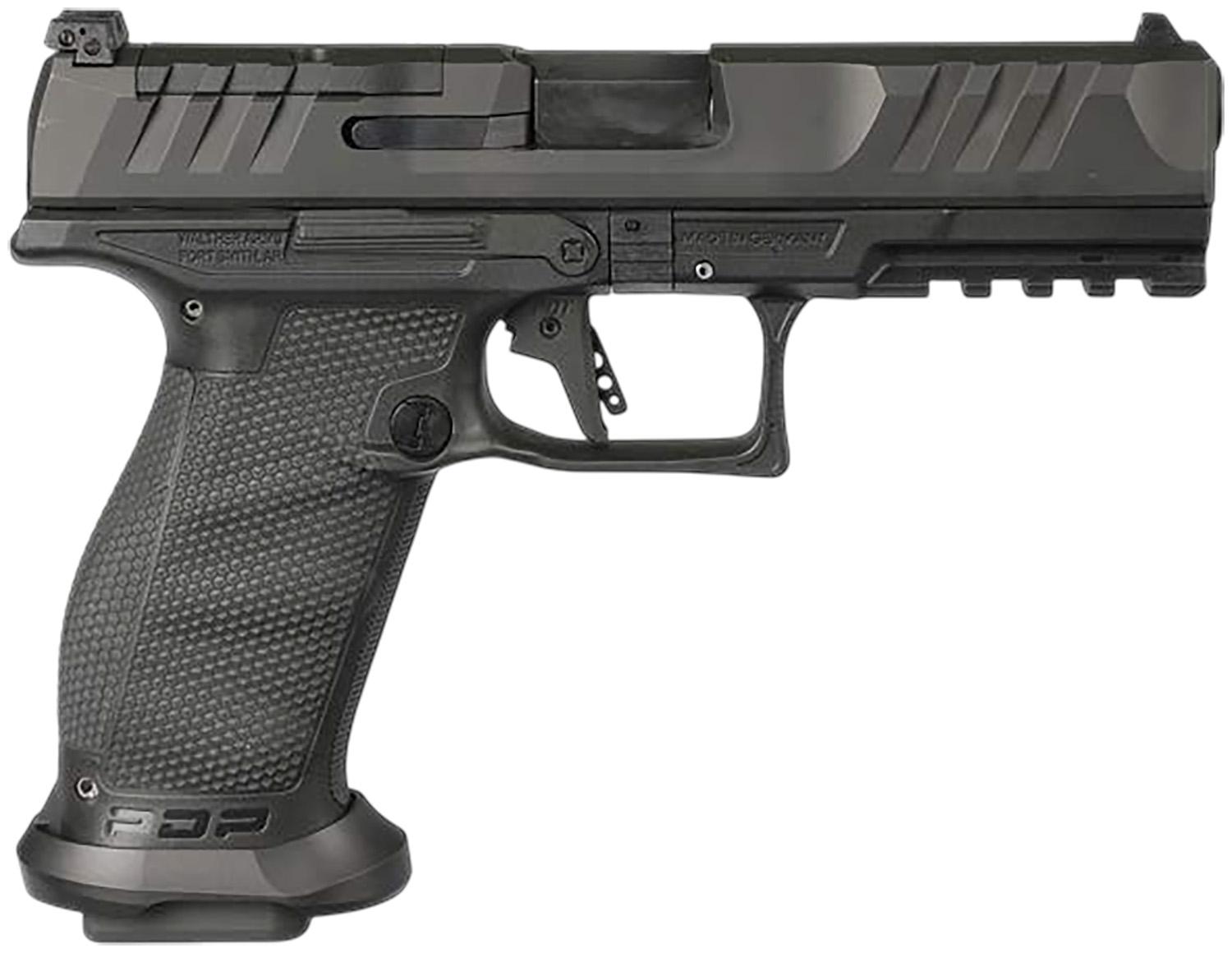 Walther Arms PDP Pro E Full Size Frame 9mm Luger 10+1 4.50″ Optic Ready/Serrated Slide