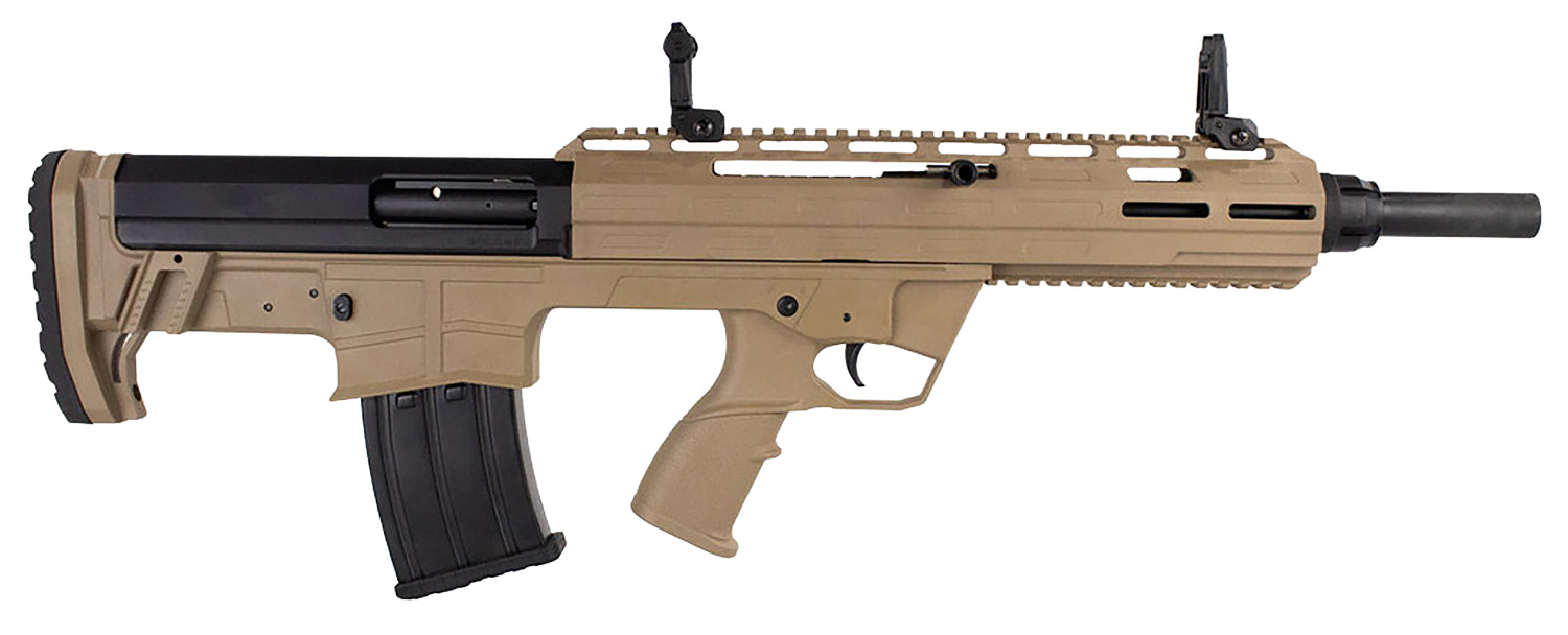 Tokarev USA 21000128 TBP 12 Gauge 3″ 5+1 18.50″, FDE, Cheek Riser Compatible Bull-Pup Stock, Flip-Up Sights, 3 Chokes