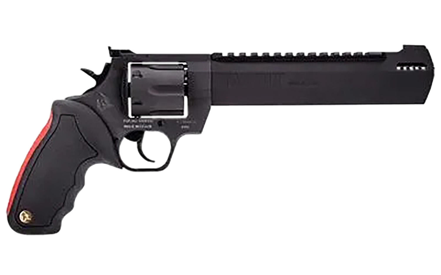 Taurus 2500101RH Raging Hunter Large Frame 500 S&W Mag 5rd 10″ Black Ported/Target Crown Barrel, Black Cylinder, Black Steel Frame, Black Rubber Grip