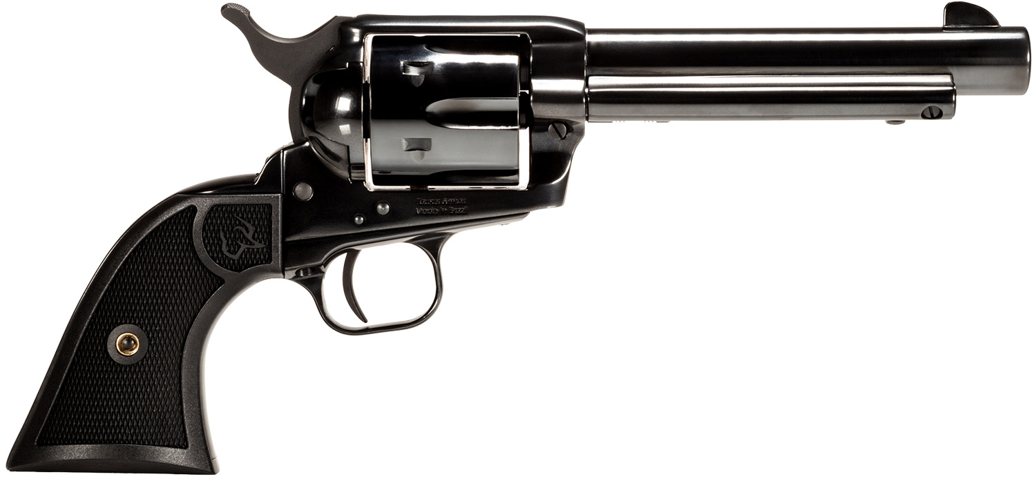Taurus 2-D4551 Deputy Medium Frame 45 Colt (LC) 6rd 5.50″ Polished Black Steel Barrel, Cylinder & Steel Frame, Black Polymer Grip, Transfer Bar Safety