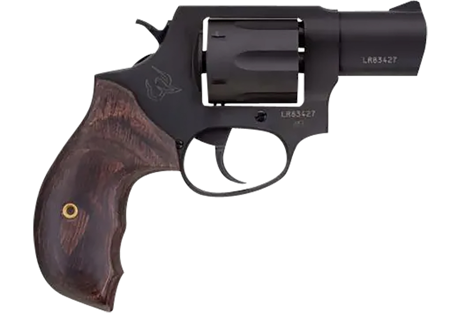 Taurus 2-856021SW 856  Small 38 Special +P 6 Shot 2″ Matte Black Alloy Steel Barrel, Cylinder & Frame, Walnut Grip Transfer Bar Safety, Exposed Hammer