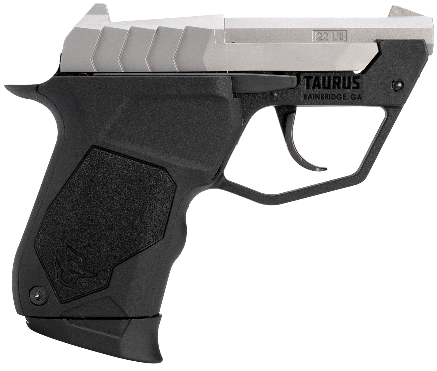 Taurus 1-22TUC139 22TUC Micro-Compact Frame 22 LR 9+1 2.50″ Matte Stainless Steel Tip-Up Barrel, Matte Stainless Serrated Stainless Steel Slide, Black Polymer Frame, Black Polymer Grip