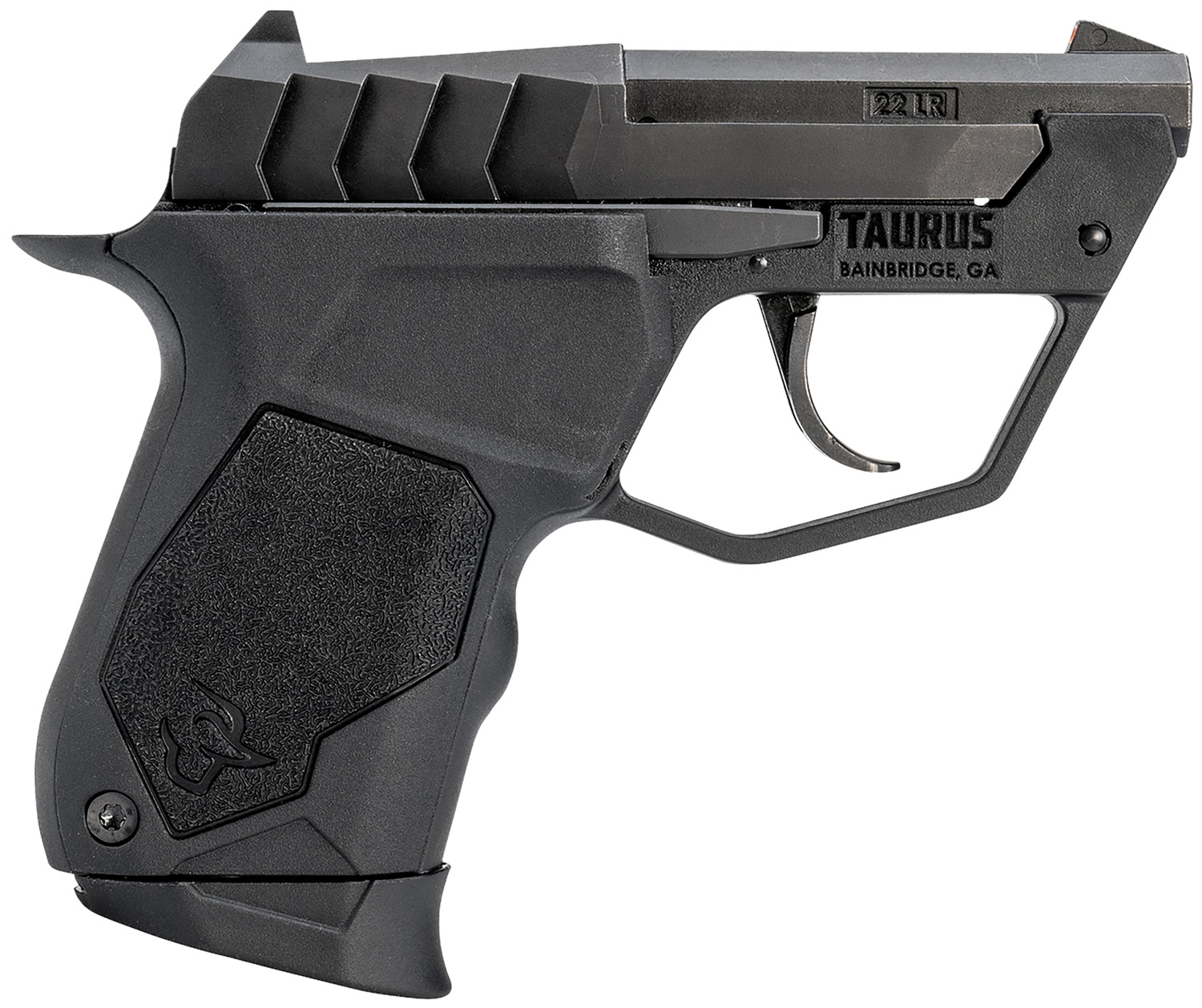 Taurus 1-22TUC131 22TUC Micro-Compact Frame 22 LR 9+1 2.50″ Matte Black Steel Tip-Up Barrel, Matte Black Serrated Stainless Steel Slide, Black Polymer Frame, Black Polymer Grip
