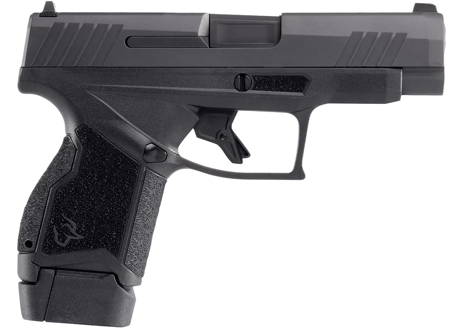 Taurus 1-GX4XL94141 GX4XL Micro-Compact Frame 9mm Luger 13+1 3.70″ Black DLC Stainless Steel Barrel, Black Gas Nitride Serrated Alloy Steel Slide, Black Polymer Frame & Grip, Right Hand