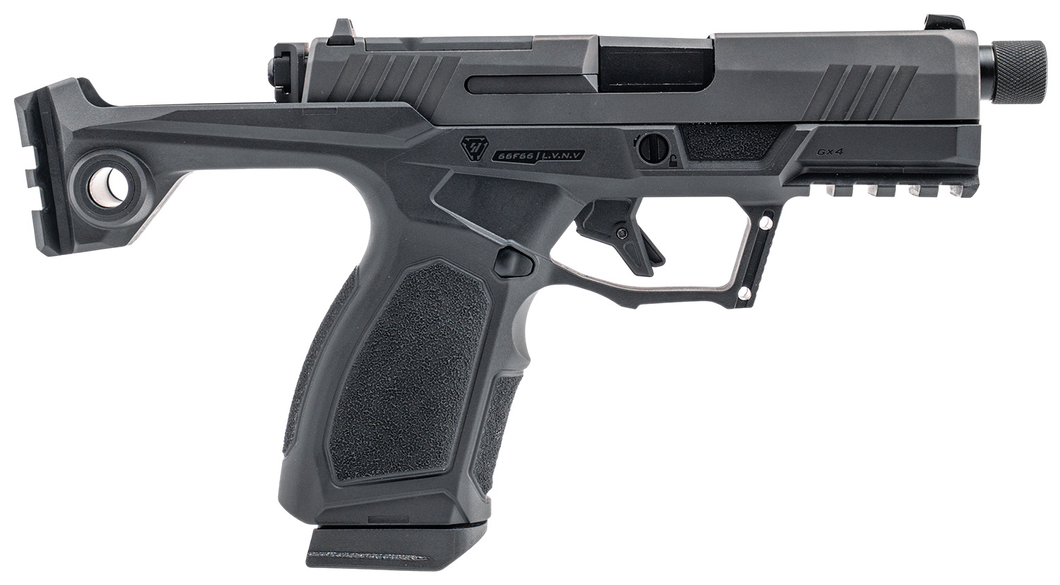Taurus 1-GX4CRP941-SI GX4 Compact Frame 9mm Luger 15+1 3.70″ Stainless Steel Barrel, Alloy Steel Optic Ready/Serrated Slide, Stainless Steel Frame
