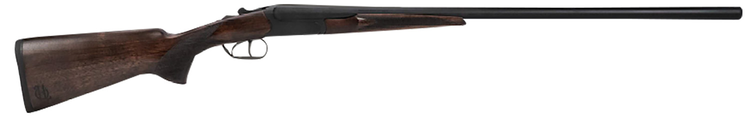 Heritage Mfg BL2028BK Badlander  Full Size 20 Gauge Break Open 3″ 2rd 28″ Black Chrome Side By Side Barrel, Black Chrome Receiver, Fixed Turkish Walnut Stock