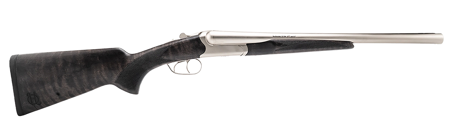 Heritage Mfg BL2018NI Badlander 20 Gauge Break Open 2rd 18.50″ Nickel Side By Side Barrel & Receiver, Fixed Turkish Walnut Wood Stock