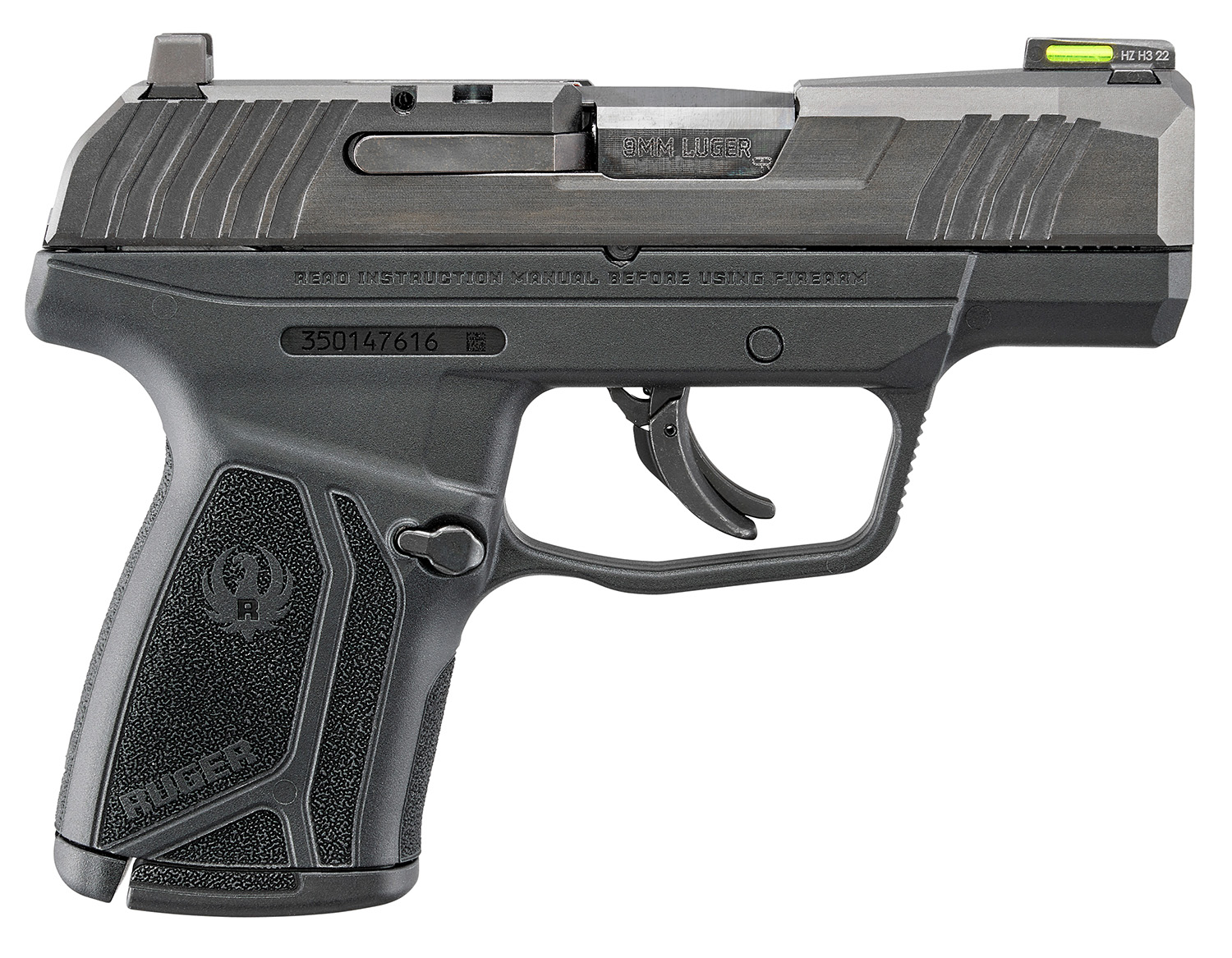 Ruger 3518 Max-9 *CA Compliant Compact Frame 9mm Luger 10+1 3.20″ Black Oxide Stainless Steel Barrel, Black Oxide Serrated Steel Slide, Black Polymer Frame, Black Nylon Grip