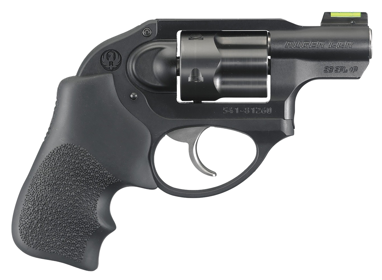 Ruger 5418 LCR  38 Special +P 5 Shot 1.87″ Matte Black Barrel, Black PVD Cylinder, Matte Black Aluminum Frame, Hogue Tamer Monogrip Grip, Concealed Hammer