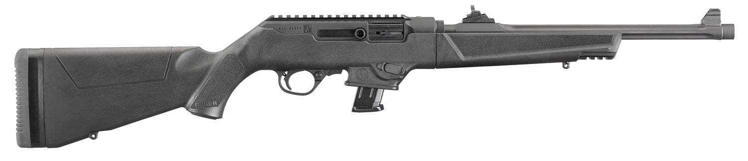 Ruger 19101 PC Carbine *NY/CA Compliant 9mm Luger 10+1 16.12″ Fluted Barrel, Type III Black Hard Coat Anodized Receiver, Synthetic Stock, Optics Ready