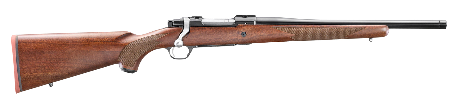 Ruger 67102 Hawkeye Hunter 243 Win 4+1 16.60″ Satin Blued Threaded Barrel, Satin Blued Steel Receiver w/Integral Scope Mount, American Walnut Fixed Stock, Right Hand