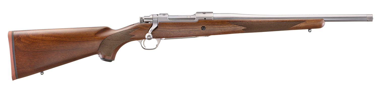 Ruger 67105 Hawkeye Hunter 6.5 Creedmoor 4+1 16.60″ Satin Threaded Barrel, Satin Stainless Steel Receiver w/Integral Scope Mount, American Walnut Fixed Stock, Right Hand