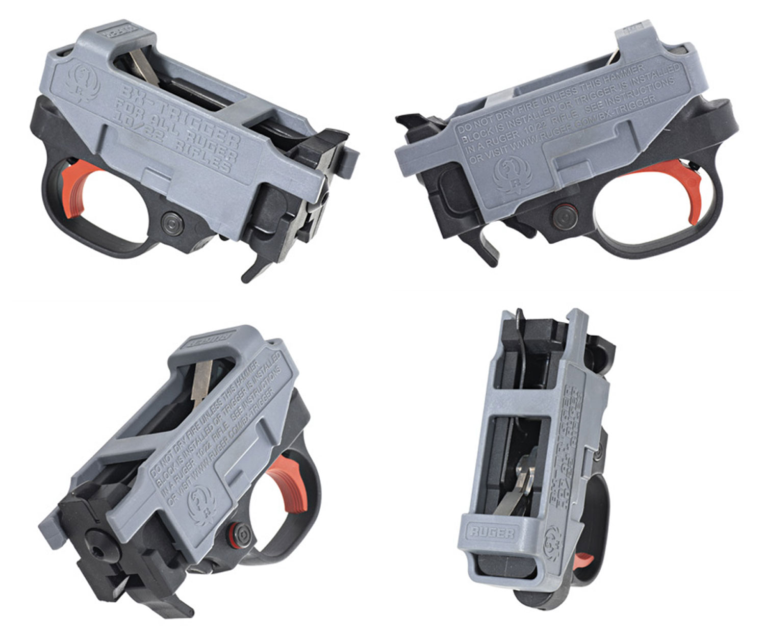 Ruger 90631 BX Trigger 10/22/22 Charger 2.75 lbs. Draw Weight, Red