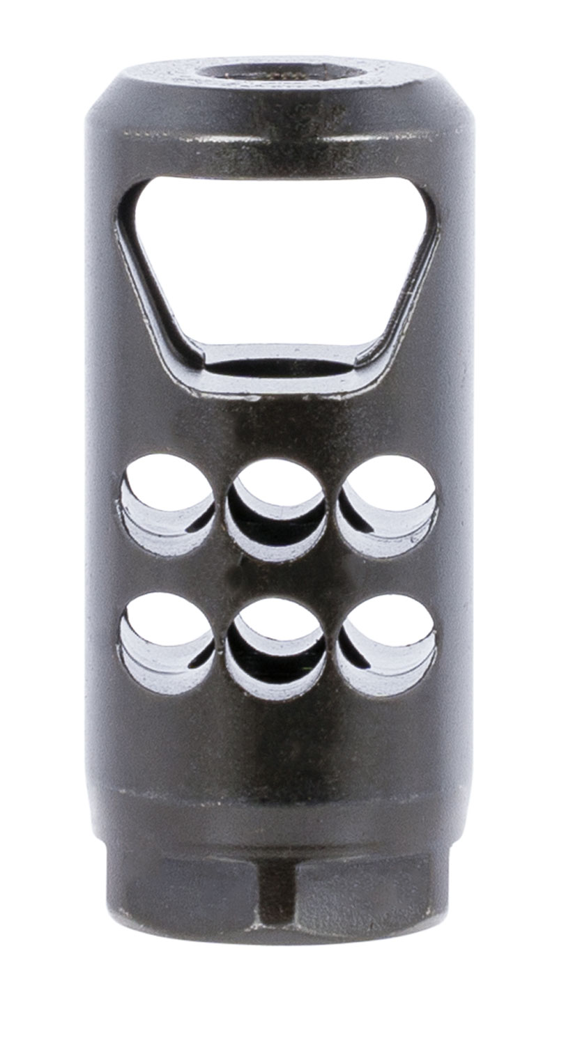 Ruger 90698 Hybrid Muzzle Brake Matte Black Steel 1/2″x28 Threads, 2.20″ OAL 1″ Diameter, 35 Cal