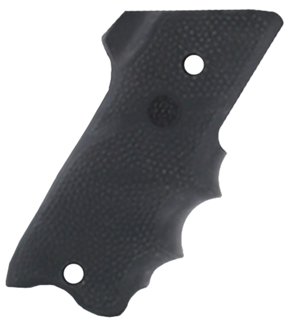 Hogue 82060 Rubber Grip Black with Finger Grooves & Right Hand Finger Rest for Ruger Mark II, III