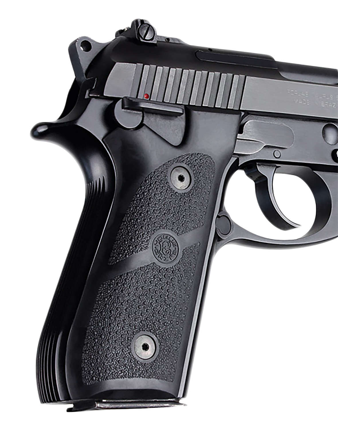 Hogue 99010 Grip Panels  Black Rubber for Taurus PT-92, PT-99